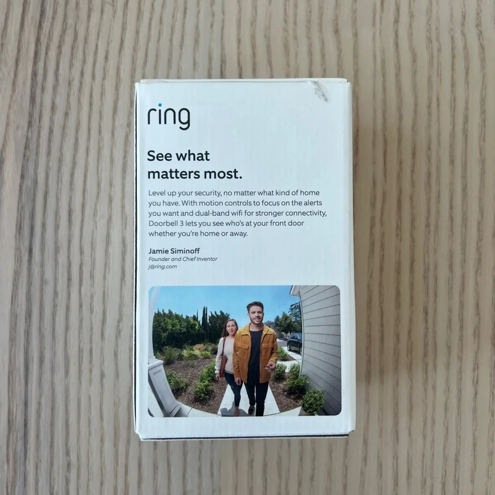 Ring Video Doorbell 3 Battery – Open Box, Unused